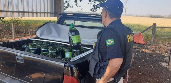 Duas apreensões somente nesta manhã. (Fotos: PRF - Divulgação)