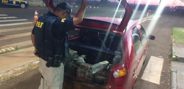 A droga totalizou 89 Kg. (Foto: PRF)