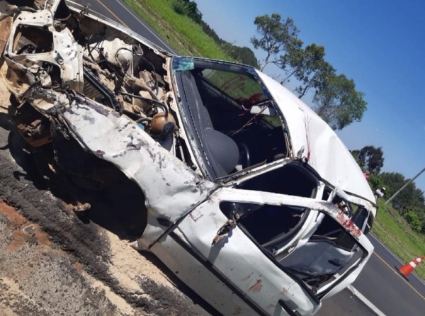 Familiares do homem, que foram ao local do acidente, contaram que ele havia saído de Ponta Grossa e que estava indo para Prudentópolis — Foto: Polícia Rodoviária Federal/Divulgação