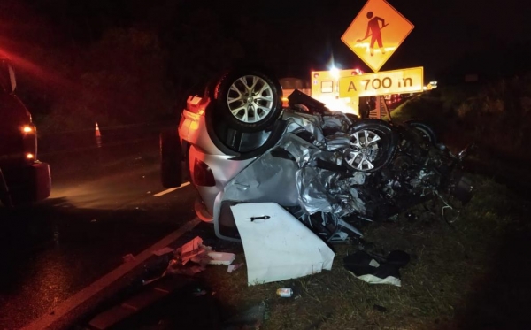 Três pessoas morrem em grave acidente na PR-444 em Arapongas (Foto: Colaboração)