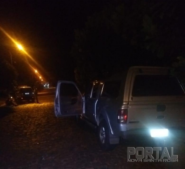 Veículo recuperado pela PM em Guaíra. (Foto: Portal Nova Santa Rosa)