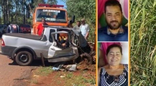 A mulher de 55 anos e o filho dela de 36 anos, morreram na hora.(Foto: Reprodução/Internet)