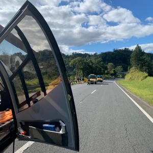 Acidente aconteceu na BR-116. Foto: BPMOA
