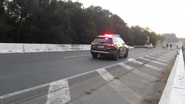 O atropelamento aconteceu no quilômetro 122. (Foto: Banda B)
