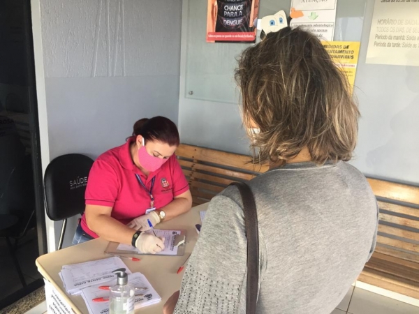 Triagem dos pacientes. (Foto: Portal Nova Santa Rosa)
