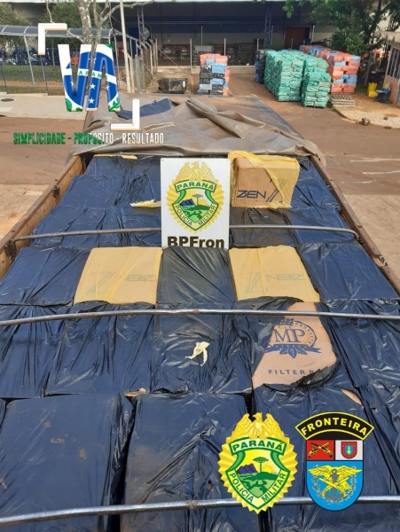 O prejuízo aos criminosos da região é de aproximadamente R$  1.105.000,00. (Foto: Divulgação/BPFron)