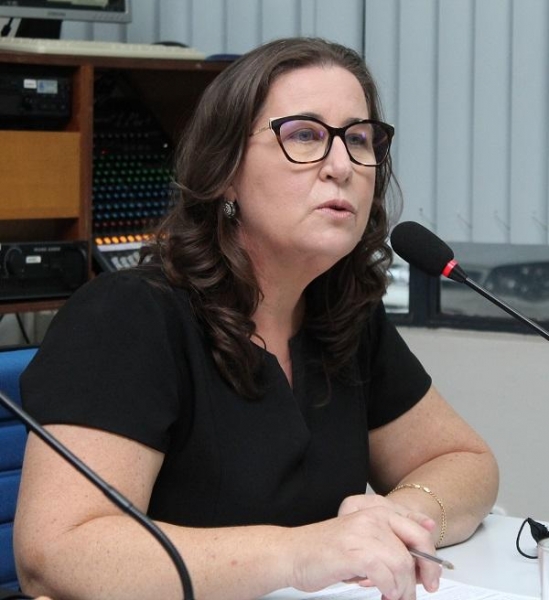 Vereadora Márcia Berno Cecluski, autora do projeto. Foto: Assessoria/Câmara