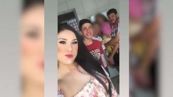Foto da Juliana, Vitor e o Henrique