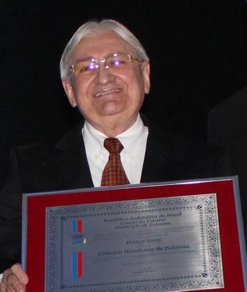 Darcy Ioris recebeu o título de Cidadão Honorário de Palotina em julho de 2019 . (Foto: Assessoria Câmara)