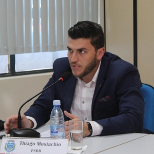 Vereador Thiago Mostachio. (Foto: Assessoria Câmara Vereadores de Palotina)