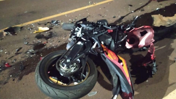 O toledano estava na garupa da moto.(Foto: Divulgação)