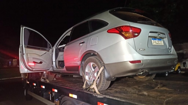 Carro recuperado. Fotos: Portal Nova Santa Rosa