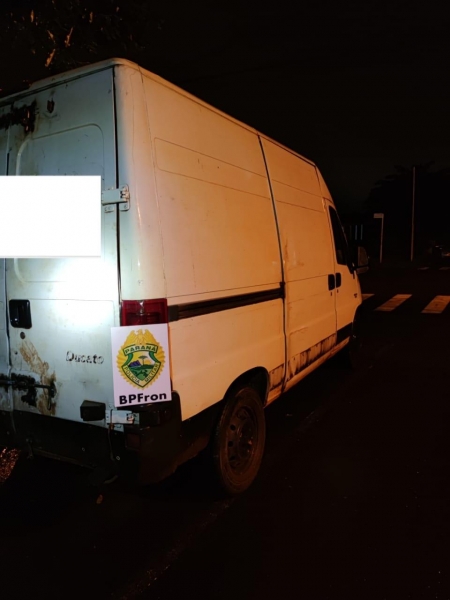 Veículo recuperado. Foto; BPfron