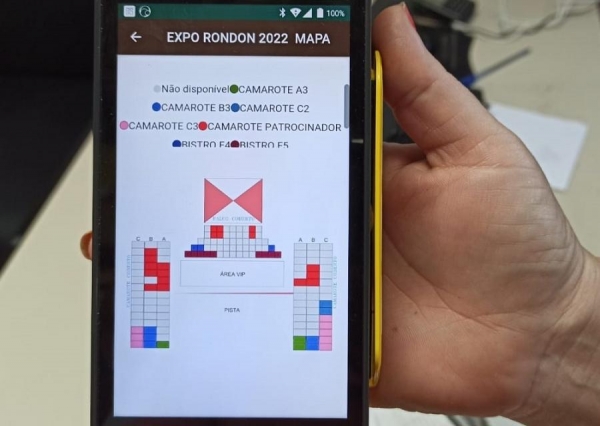 Os camarotes têm capacidade de receber dez pessoas. Foto: Assessoria.