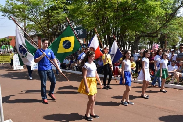 Último desfile cívico ocorreu em 2019. Foto: Vanderleia Kochepka 