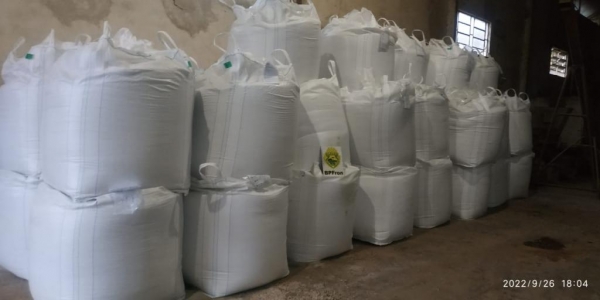 Carga apreendida de fertilizantes. Foto: BPFron.