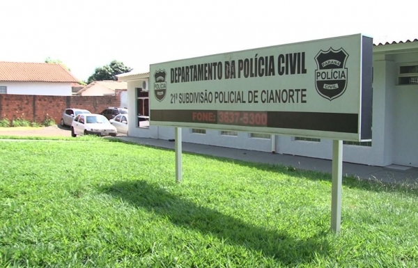 Delegacia da Policia Civil de Cianorte — Foto: Reprodução/RPC