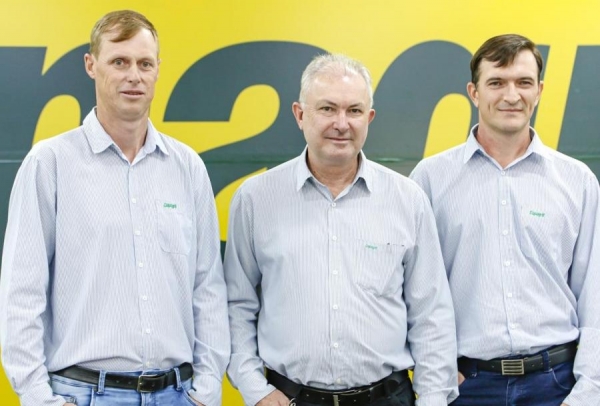 Presidente Elói Darci Podkowa, Cesar Luiz Petri, vice-presidente e Ademir Luis Griep, diretor-secretário, assumem a partir de agora um grande desafio . Foto: Divulgação.