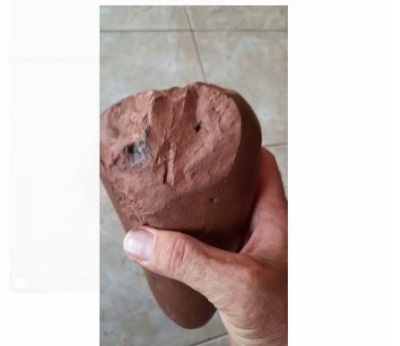 Meteorito. Foto: Arquivo pessoal.