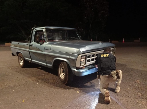 Veículo recuperado. Foto: PRF