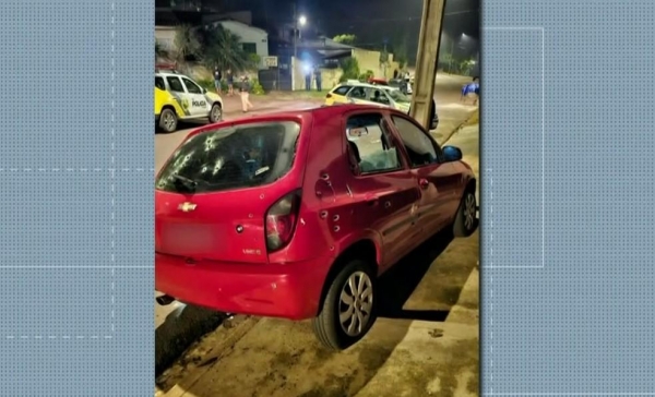 Homem é morto dentro do carro com tiros de fuzil em Londrina — Foto: Reprodução/RPC