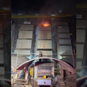 Incêndio atinge silo de empresa em Ponta Grossa — Foto: Corpo de Bombeiros