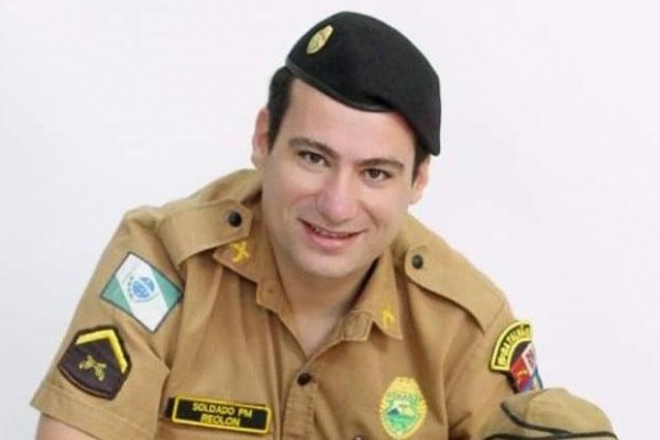 O soldado Evandro Augusto Reolon tinha 35 anos. Foto: Divulgação/PM.