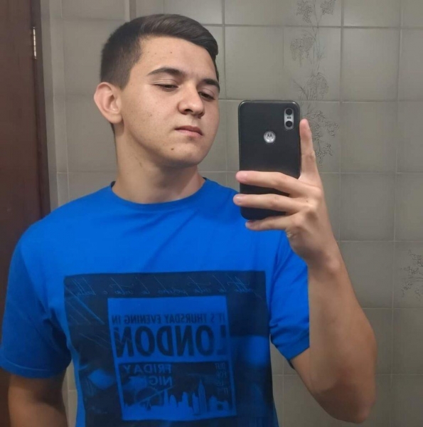 Gustavo Calarga de 21 anos era morador de Francisco Alves. Foto: Arquivo Pessoal.