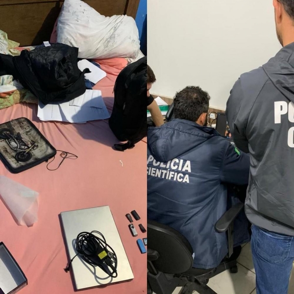 Operação contra professores suspeitos de assédio em SC — Foto: Polícia Civil/Divulgação