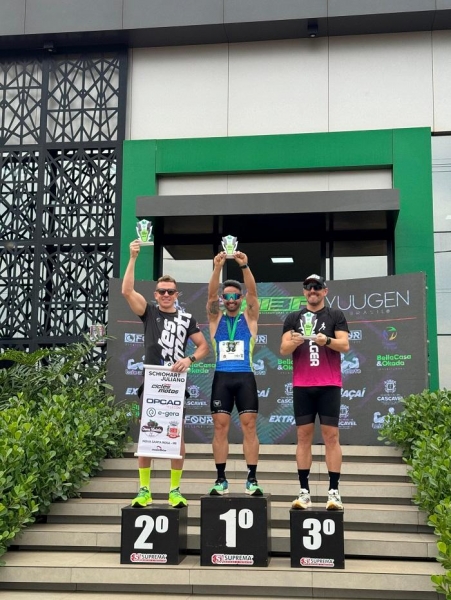 O Atleta que foi confiante para o desafio conquistou o segundo lugar. Foto: Divulgação.