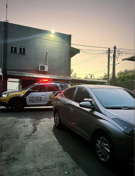 Veículo recuperado. Foto: PMPR