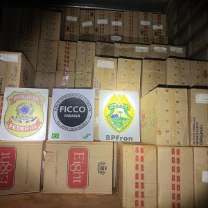 Carga apreendida. Foto: BPFron.