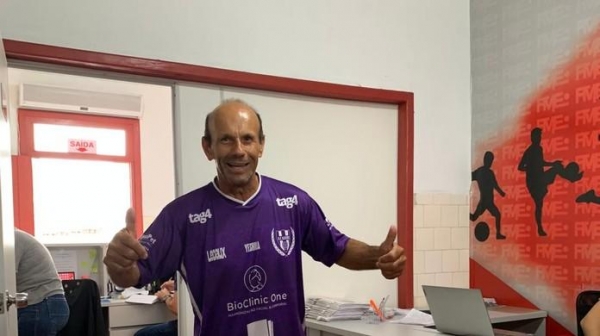 Augusto Cota Sobrinho, o Tem, morreu após ter mal súbito enquanto jogava futebol em SC — Foto: Prefeitura de Tijucas/Divulgação