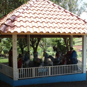 Vila Milani, localizada no distrito de São Domingos, em Santa Catarina