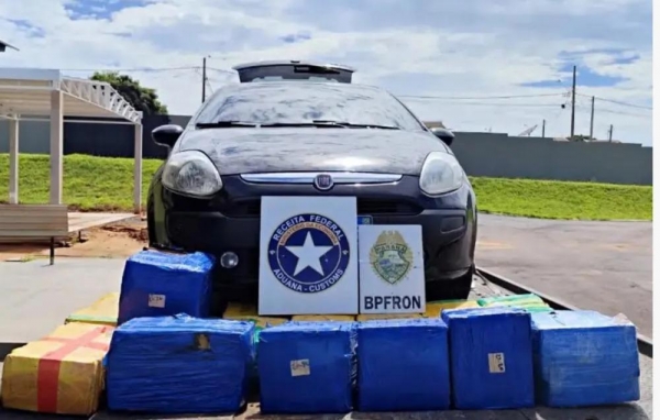 s equipes conferiram que o peso total do entorpecente foi de 289 quilos. Foto: BPFron
