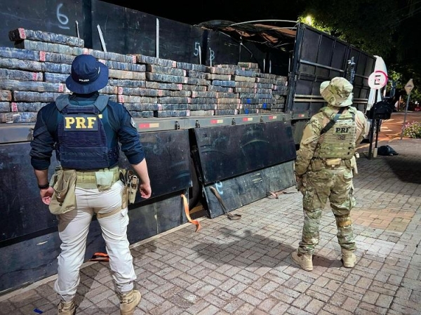 Apreensão foi no município de Toledo. Foto: PRF.