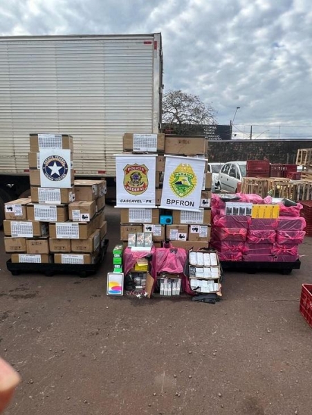  O condutor de 49 anos foi conduzido até a Polícia Federal de Cascavel para providências cabíveis. Foto: BPFron.