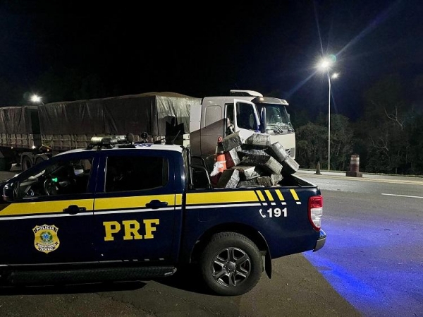 A droga saiu da região de fronteira. Foto: PRF.