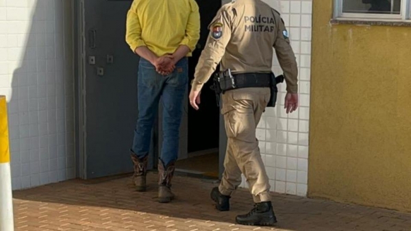 Momento da prisão. Foto: Catve.