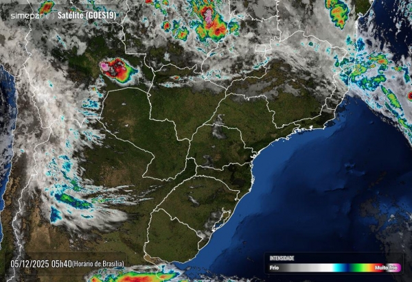 Satélite Goes-19. Foto: Simepar.