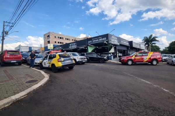 Local do crime onde pai e filho foram mortos. Foto: CGN