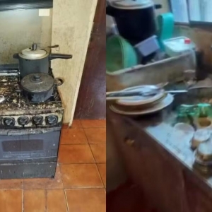 Casa onde idosa morava com o filho foi encontrada em situação precária. — Foto: Reprodução