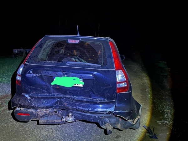 O Ford Fiesta acabou colidindo na traseira da Honda CR-V. Foto: PRE