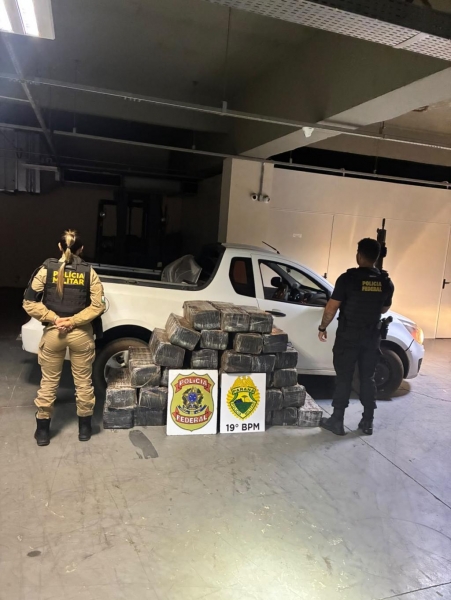 Droga apreendida. Foto: Polícia Federal.