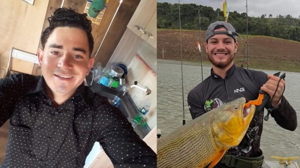 Jeferson Pilantir Silva e Mário Gabriel Minoso desapareceram depois que saíram para pescar — Foto: Arquivo familiar