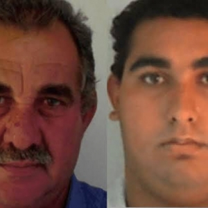 Os dois elementos procurados pela justça. Foto: Divulgação.